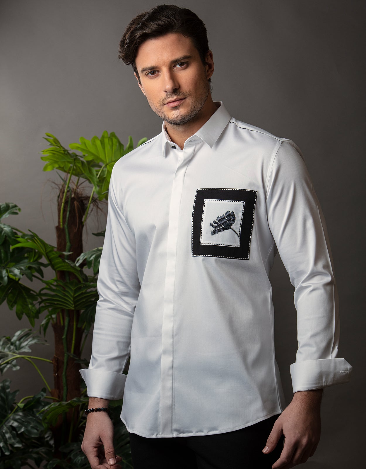 BLACK FLOWER SHIRT