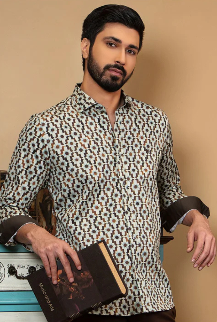 GEOMTERIC PRINT SHIRT
