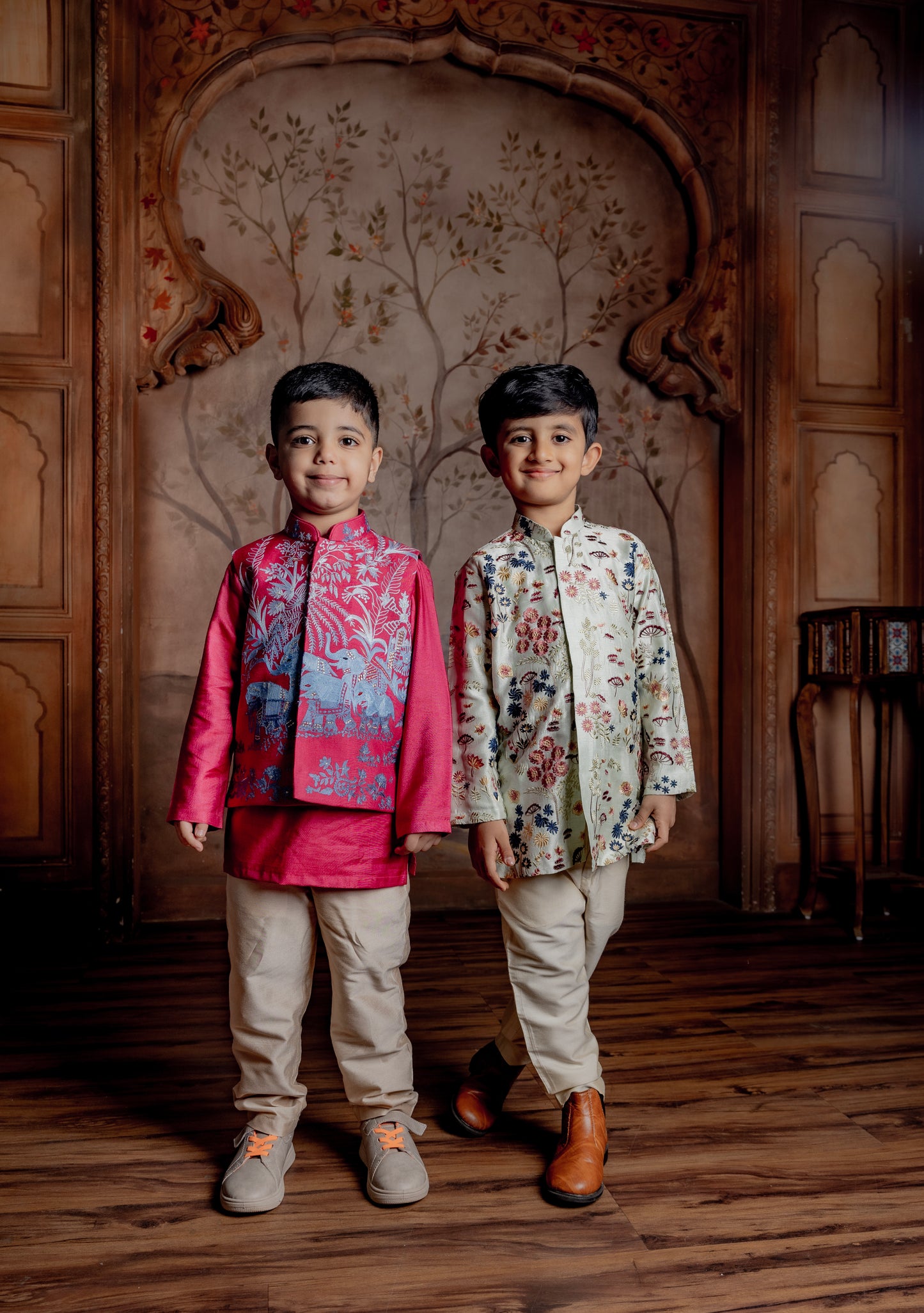 MAGENTA BUNDI KURTA