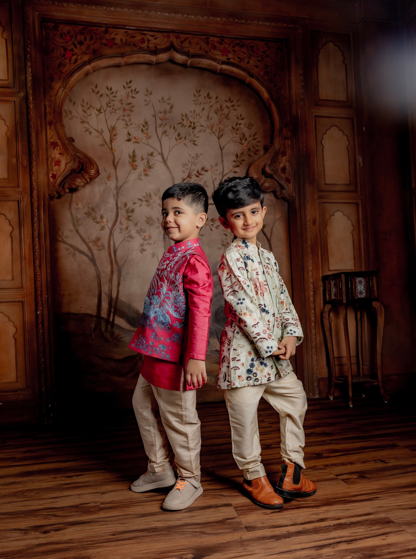 MAGENTA BUNDI KURTA