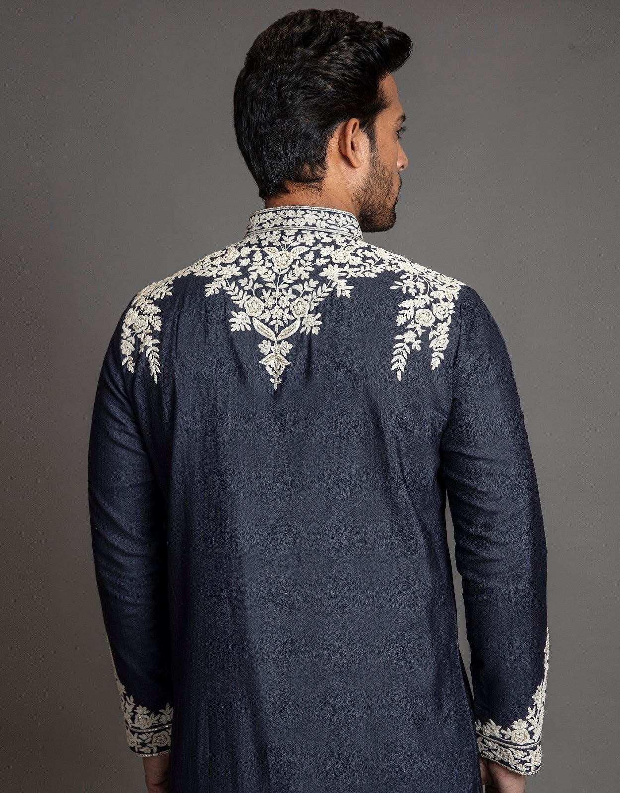 MIDNIGHT BLUE SHORT KURTA SET