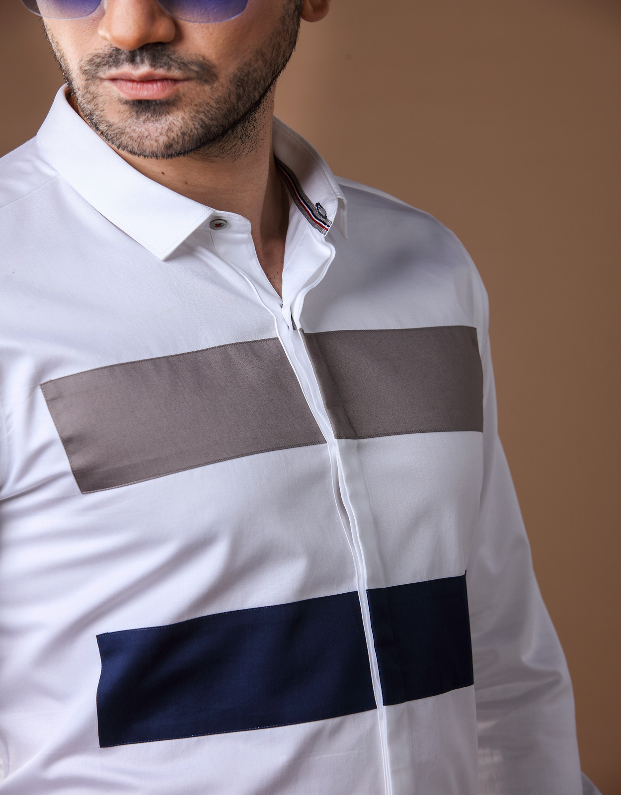 DOUBLE LAYERED WHITE SHIRT
