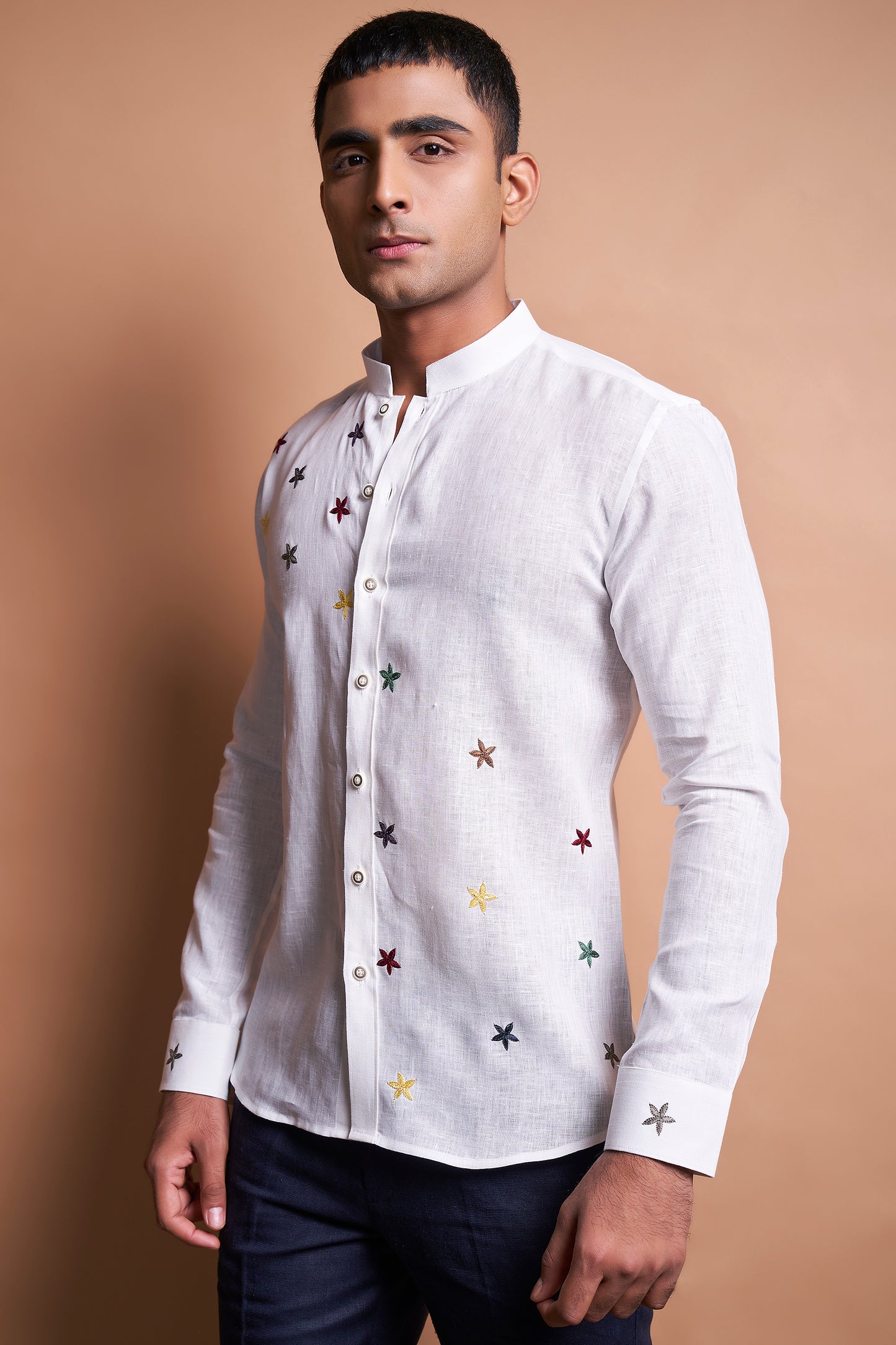 MULTIPLE COLOURED STARS SHIRT