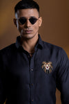 Lion Hand Embroidered Shirt