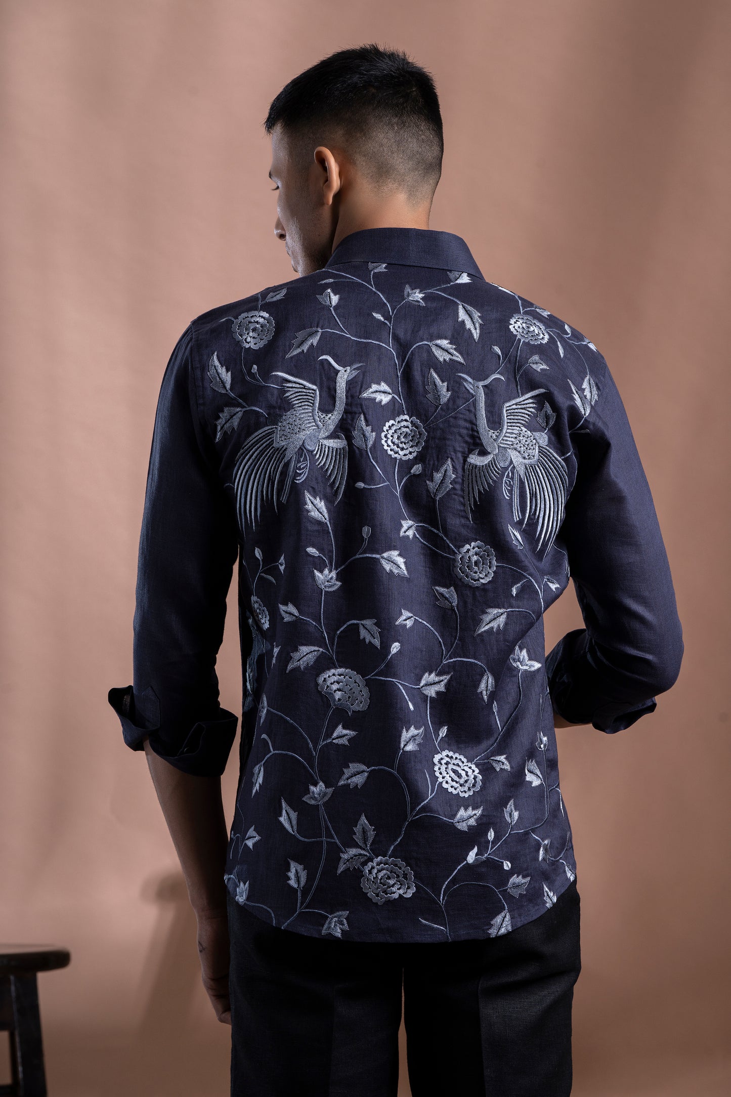 Floral Hand Embroidered Shirt