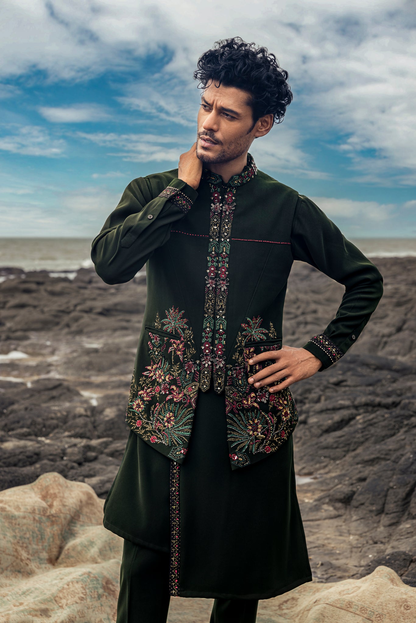 Forest Green Bundi Set