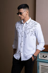 Abstract Hand Embroidery Shirt