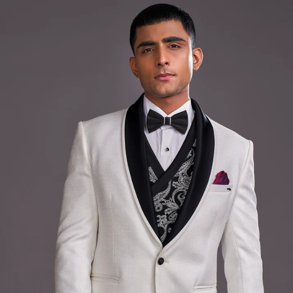 White Tuxedo for Men – Elegant Wedding & Party Looks ✨