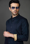 BLUE PLEETED SHIRT