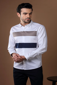 DOUBLE LAYERED WHITE SHIRT