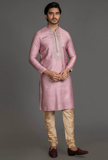 ONION PINK CLASSIC KURTA SET