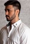 STRIPPED EMBRODERY SHIRT