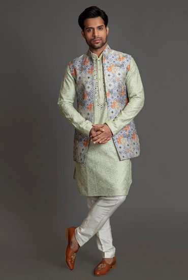 Multi Colour Open Bundi Set