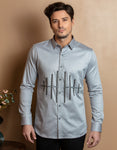 HORIZONTAL DIAMOND EMBROIDERED SHIRT