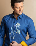 WHITE LILY HAND PAINTED SHIRT