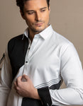 BLACK AND WHITE DESIGNER SHIRT