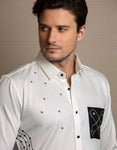 STARS OF GALAXY EMBROIDERED SHIRT