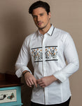 GLOWING FIELDS EMBROIDERED SHIRT