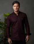 CLASSIC WINE  COLOUR  SHIRT