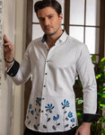 FIELD OF FLOWERS HAND PAINTED SHIRT