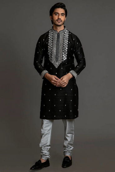 STUNNING BLACK KURTA SET