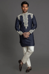 MIDNIGHT BLUE SHORT KURTA SET
