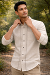 Beige Linen Shirt
