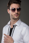WHITE EMBROIDERED SHIRT