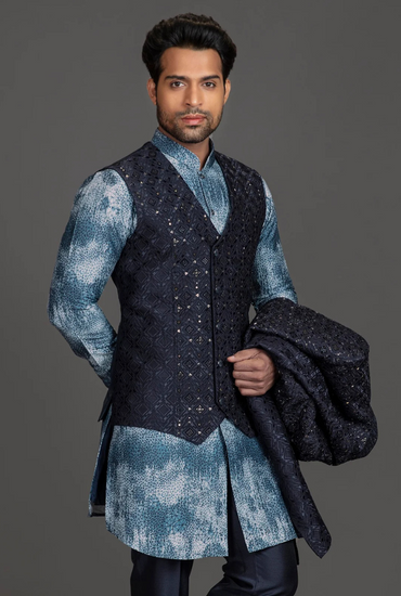 NAVY BLUE INDO WITH VEST