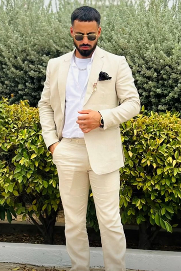 Ramandeep Singh in Premium Linen Suit Set – Blazer, Shirt & Pant