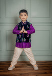 BLUE BUNDI WITH PURPLE KURTA
