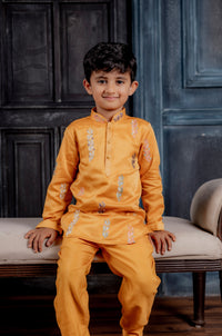 MUSTERD SILK KURTA