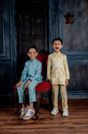 BLUE SILK KURTA