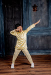 YELLOW SILK KURTA