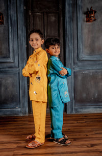 TURQUISE BLUE KURTA