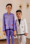 PURPLE BOMBER JACKET