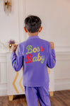 PURPLE BOMBER JACKET