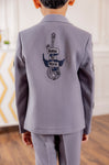 GREY BOMBER JACKET