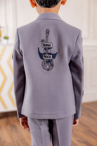 GREY BOMBER JACKET
