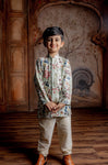 PRTINTED FRONT OPEN KURTA