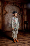 PRTINTED FRONT OPEN KURTA