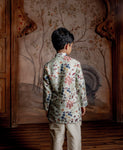 PRTINTED FRONT OPEN KURTA