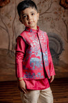 MAGENTA BUNDI KURTA