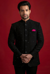 TROPICAL EMBROIDERED BANDHGALA