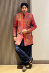 Harbhajan Singh in For Royal Multicolour Indo Western