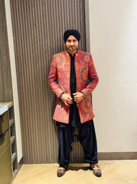 Harbhajan Singh in For Royal Multicolour Indo Western