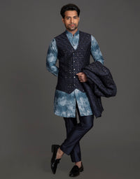 NAVY BLUE INDO WITH VEST