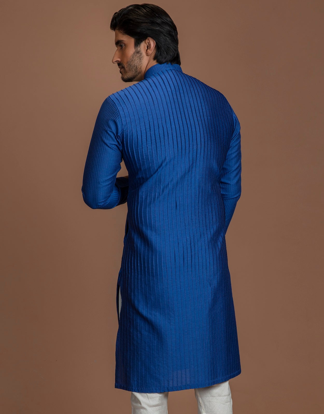 SELF PLEETED CLASSIC KURTA SET