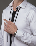 WHITE EMBROIDERED SHIRT