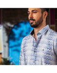BLUE WAVES PRINT SHIRT